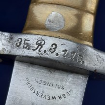 German Mauser M1871 Bayonet, 35th Reserve Infantry Regiment, dated 1874 by Weyersberg 10